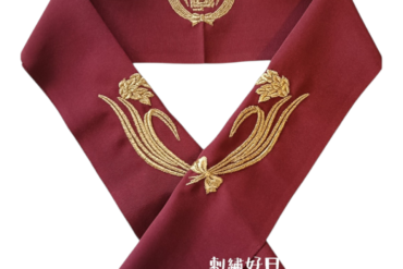 源氏香とび柄の刺繍半衿